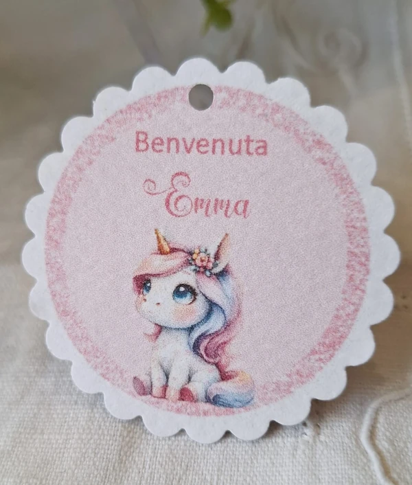 Tag Nascita Bimba Unicorno