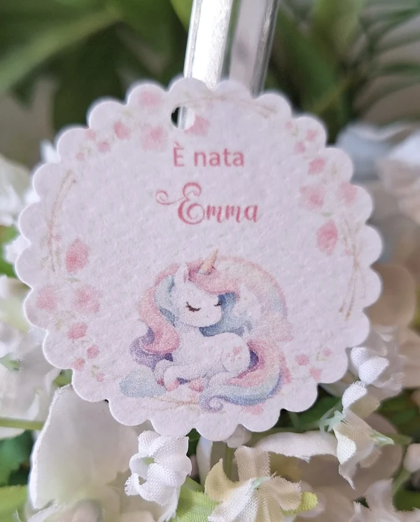 Tag Nascita Bimba Unicorno