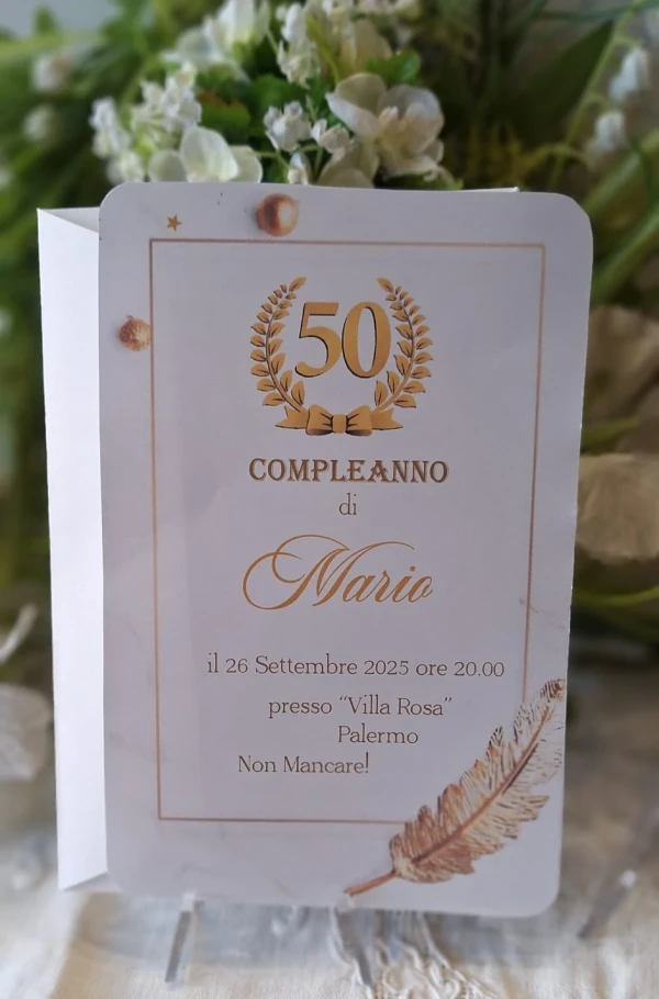 Invito 50 Anni Uomo