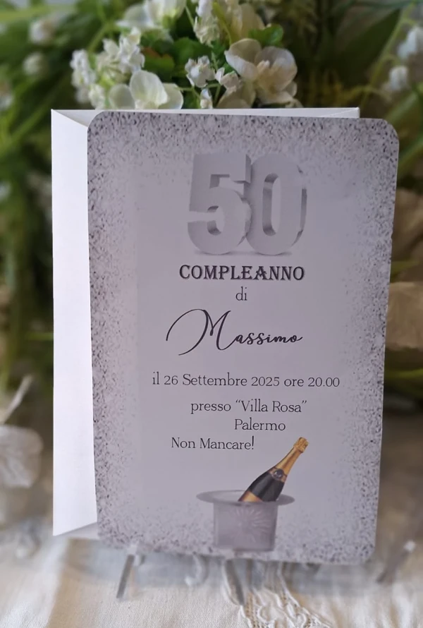 Invito 50 Anni Uomo