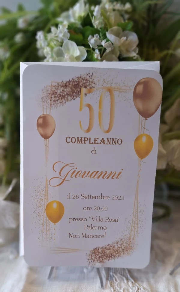 Invito 50 Anni Uomo