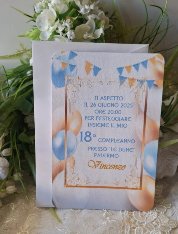 Invito 18 Anni Ragazzo