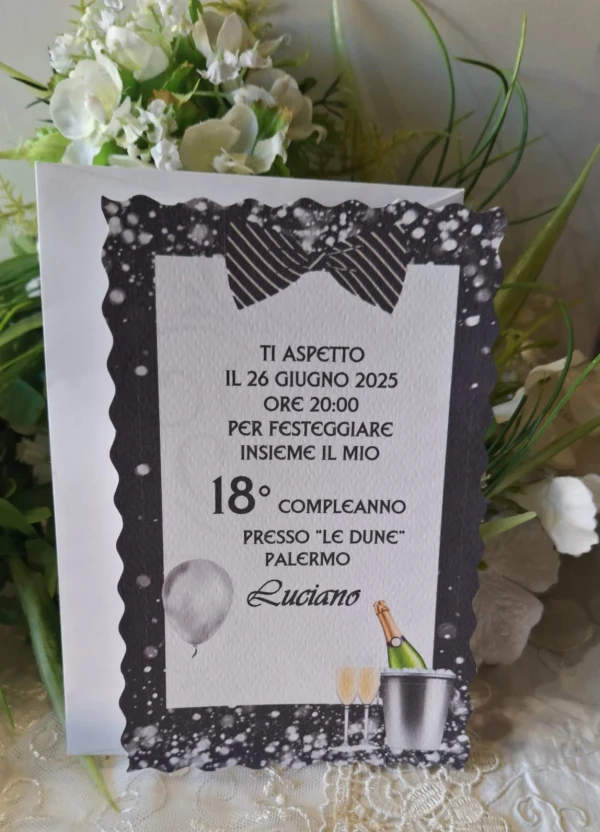 Invito 18 Anni Ragazzo