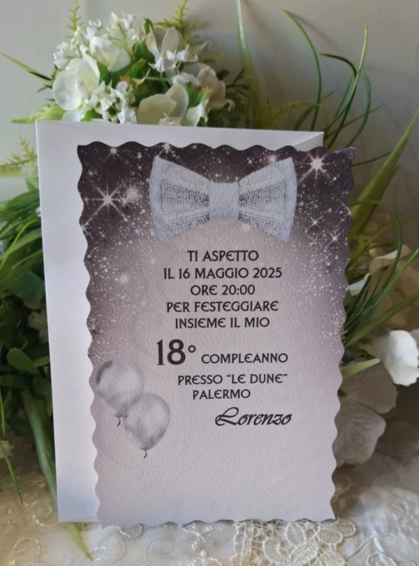 Invito 18 Anni Ragazzo