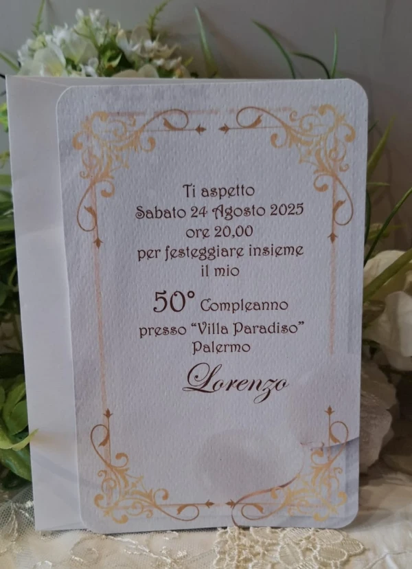 Invito 50 Anni Uomo