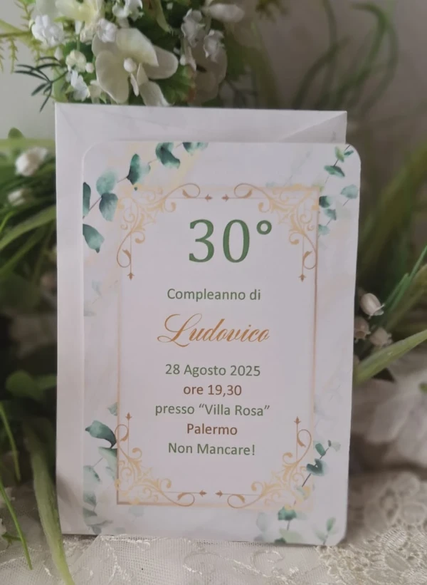 Invito 30 Anni Uomo